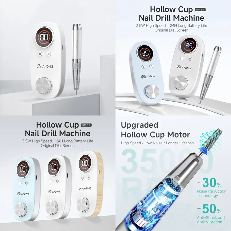 Nail Drill Machine - Máquina de Furar Unhas Profissional AMDMG
