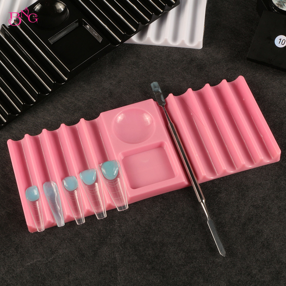 Nail Art Ombre - Suporte Duplo BNG de Plástico para