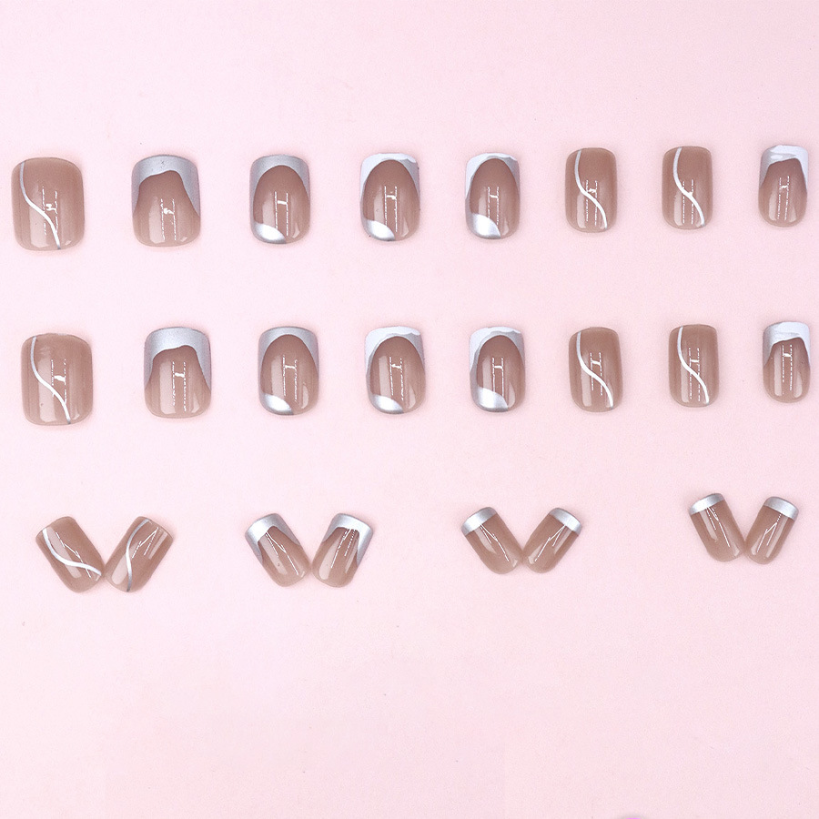 Unhas postiças curtas para mul - Nail Art Press On avaliação e preço