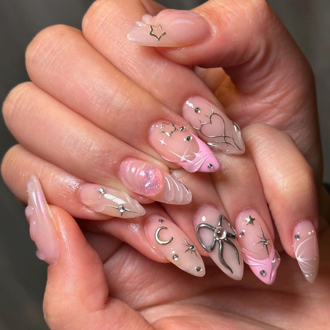 24 pçs arco conjuntos de unhas - Nail Art Valentines Day avaliação e preço