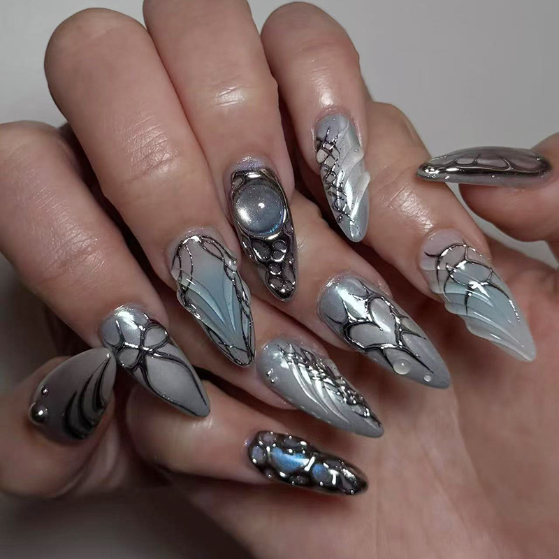 24 pçs wearable imprensa em un - Nail Art Press On avaliação e preço