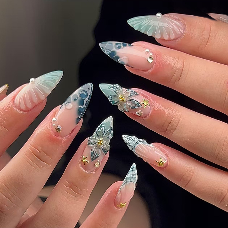 24 pçs wearable imprensa em un - Nail Art Press On avaliação e preço