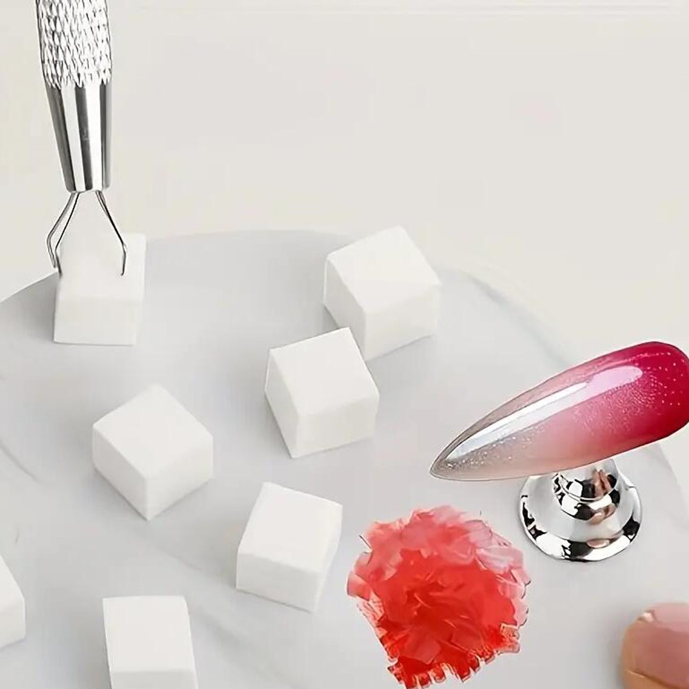 50/100 pçs branco mini esponja - Nail Art Ombre avaliação e preço
