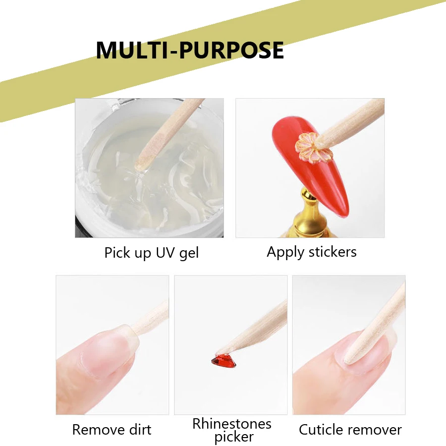 100 Unidades de Palitos de Lar - Nail Art Orange avaliação e preço