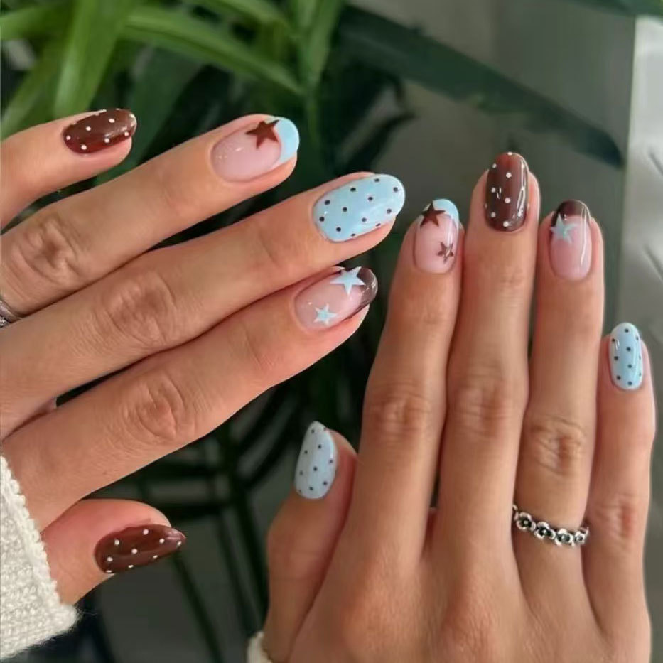 24 Unidades de Unhas Postiças  - Nail Art Press On avaliação e preço