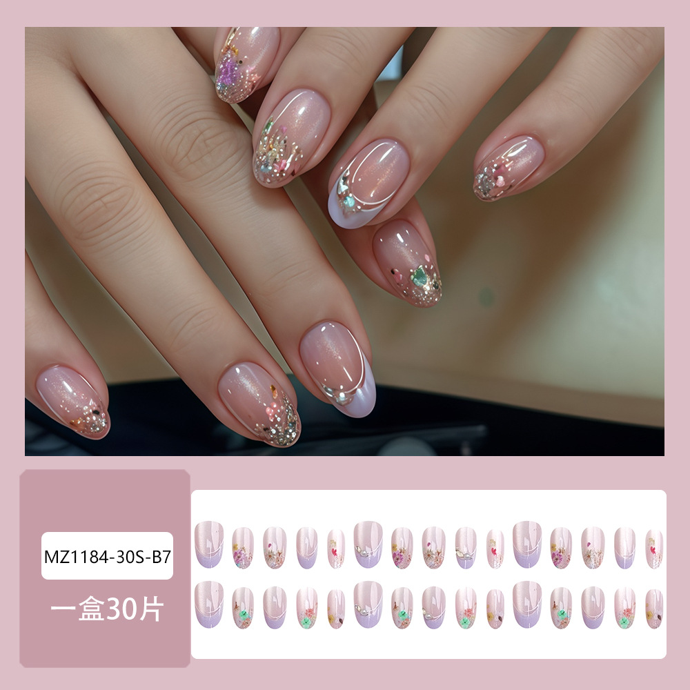Unhas Postiças Acrílicas 3D co - Nail Art Pink avaliação e preço