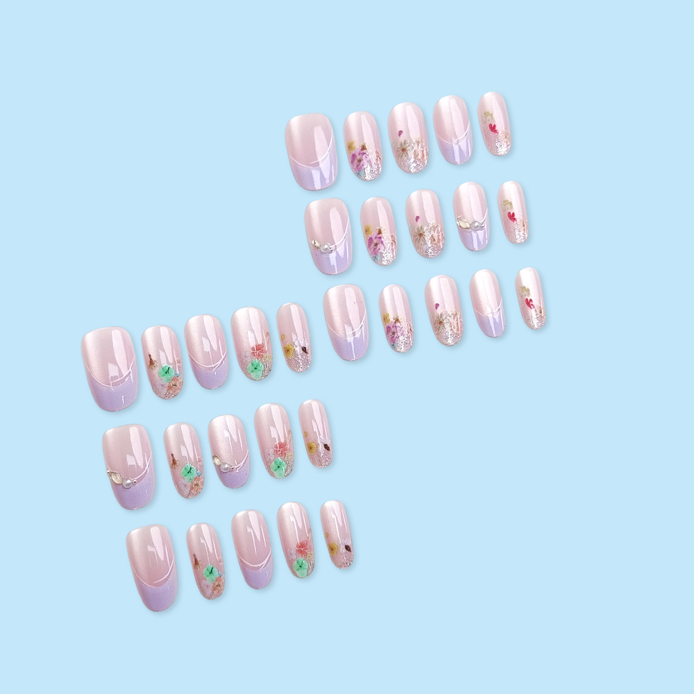 Unhas Postiças Acrílicas 3D co - Nail Art Pink avaliação e preço