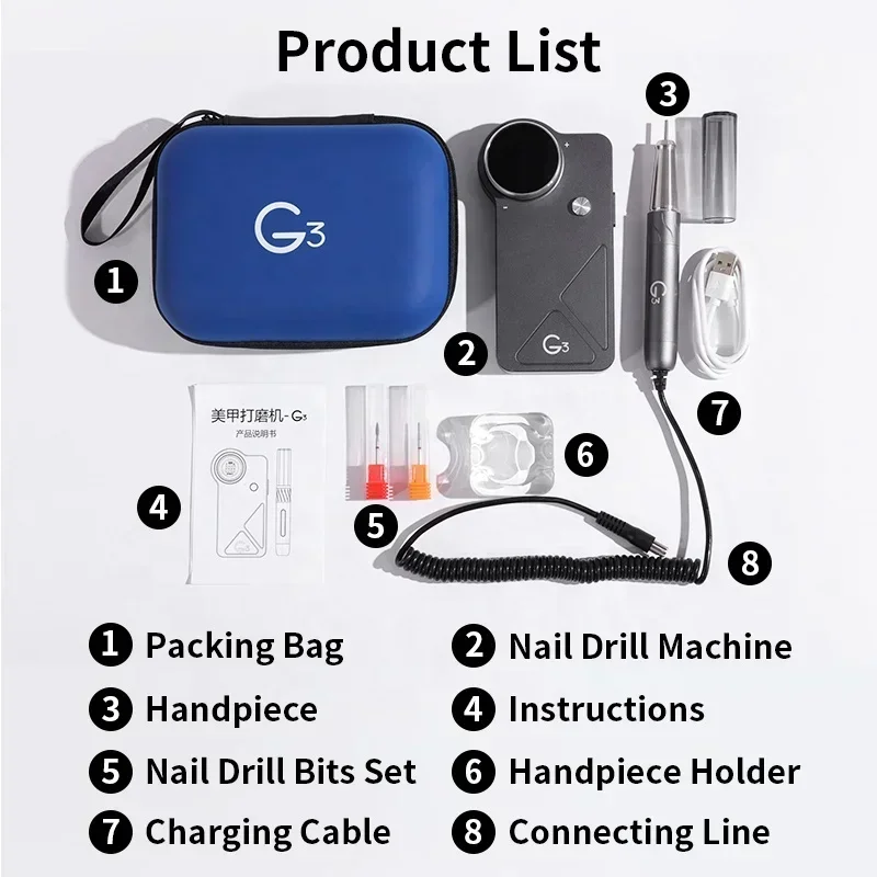 Oxxi UV G3 40000 rpm Motor sem - Nail Drill Machine avaliação e preço